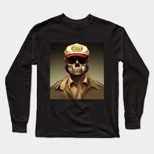 Skull Taxi Driver Long Sleeve T-Shirt